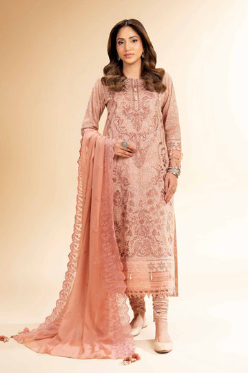 Nishat Linen 3 Piece - Printed Embroidered Suit - 42501281 Online Shopping